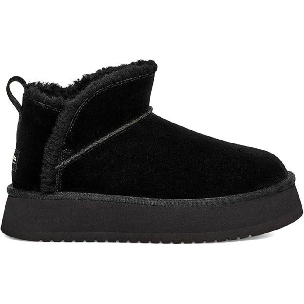Koolaburra by UGG koola Platform Mini Black Suede Faux Fur Boots Size 8